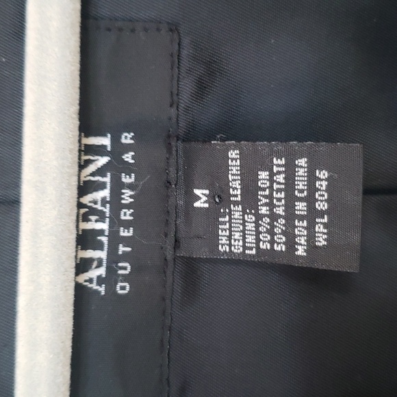 Alfani Outerwear Womens M Black Buttery Soft Pieced Leather Button-Front Coat - Picture 2 of 8